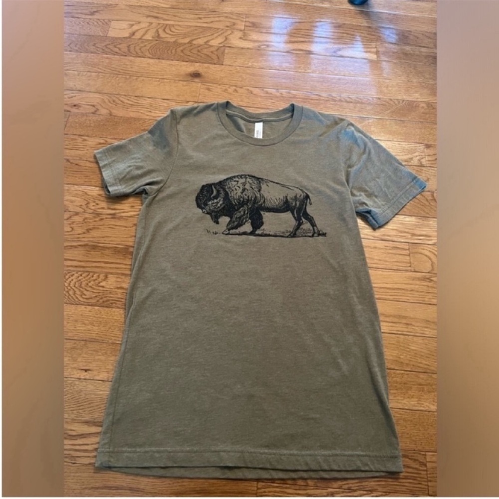 New Bella + Canvas women’s size small tshirt with buffalo . Without tags